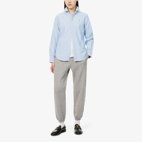 Рубашка Oxford slim fit из хлопчатобумажной ткани плетения «рогожка» Polo Ralph Lauren, синий — фото 2