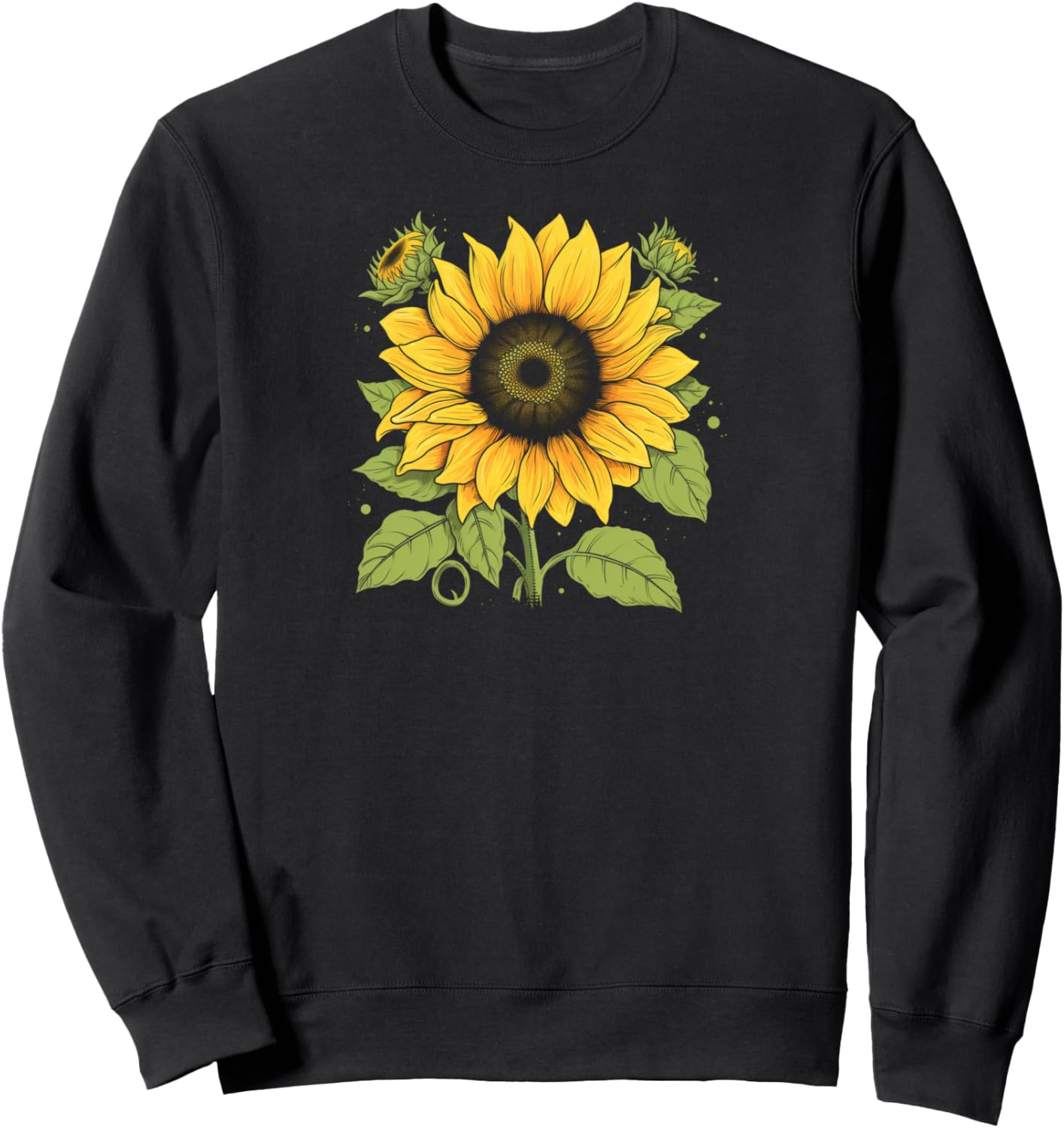 

Летняя толстовка с подсолнухами Sunflower Apparel, черный