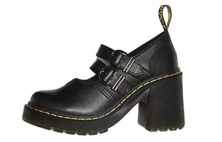 Туфли на платформе женские низкие черные Dr.Martens