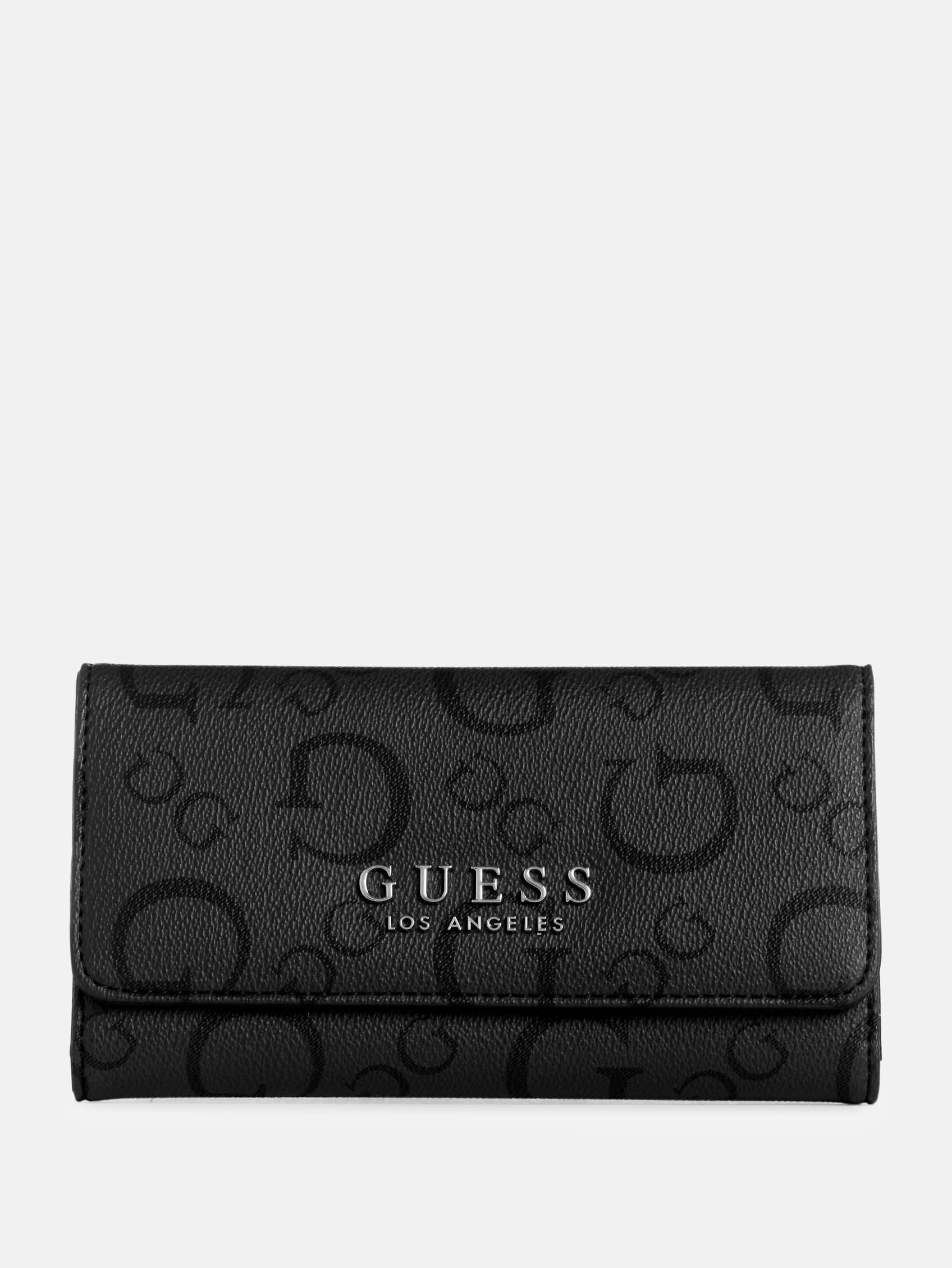 

Тонкий кошелек-клатч Saffron Guess Factory, цвет coal