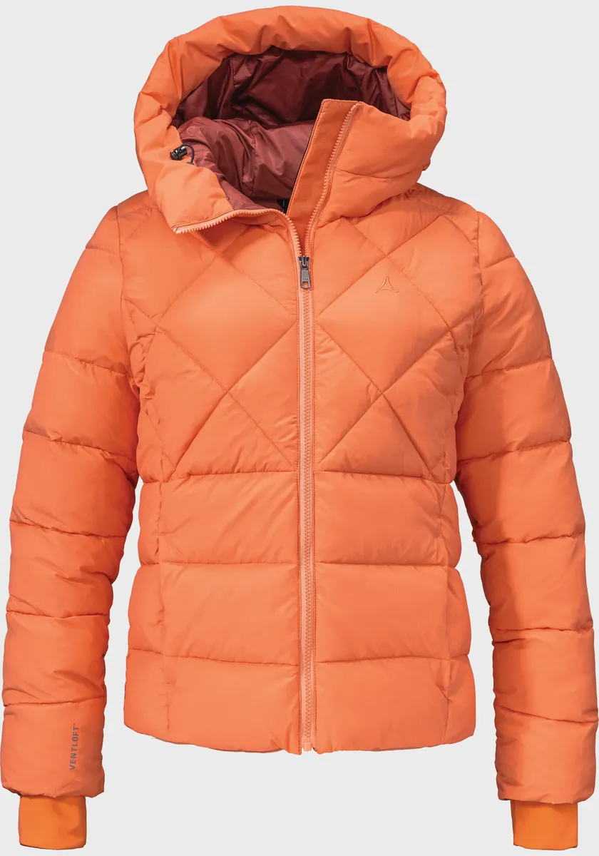 

Пуховик Schöffel "Ins Jacket Boston L", с капюшоном, цвет 5310 - Orange