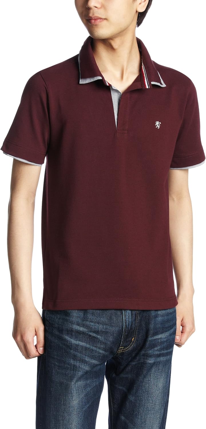 

Полосатая рубашка поло Pincponc, винный