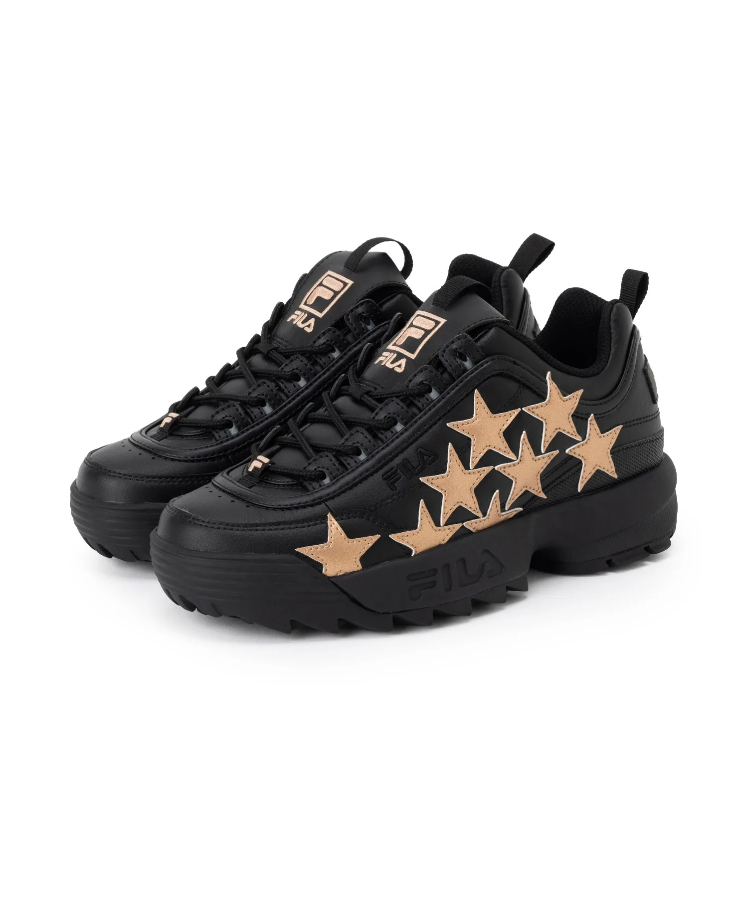 Кроссовки из синтетической кожи Disruptor 2 Meteor FILA черные — фото 2