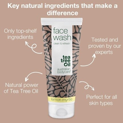 Крем для лица Australian Bodycare — Средство для умывания лица Очищающее средство для лица с маслом чайного дерева и лимонным, 100 мл — фото 3