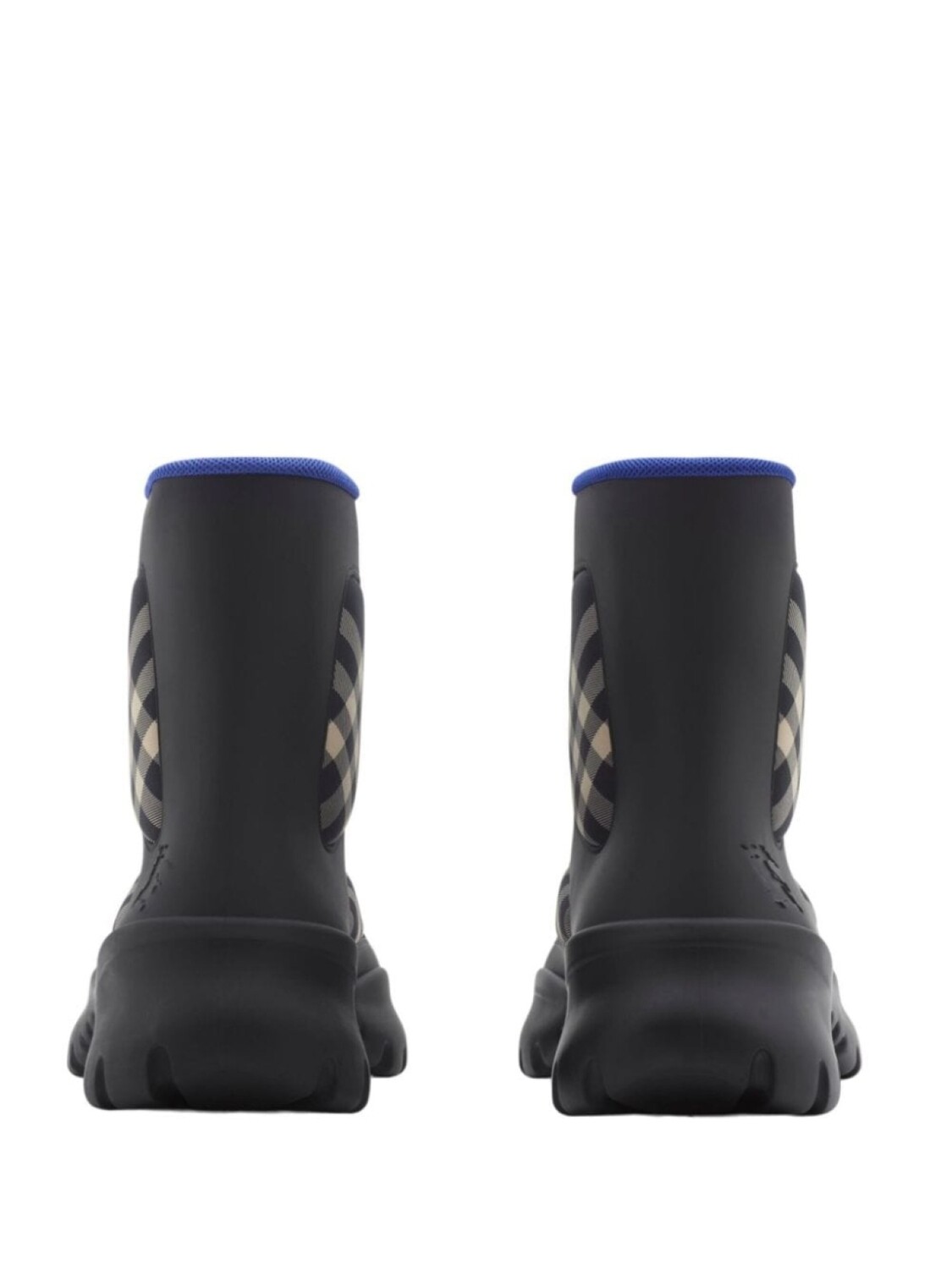 

Burberry клетчатые сапоги, черный