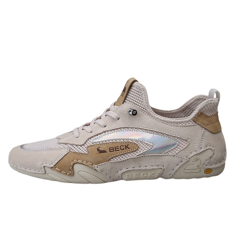 

BECK Кроссовки Wild Echo Collection Low Top Casual Unisex песочного серого цвета [В комплекте с фирменными носками], цвет Sand Gray[Comes with Brand Socks]