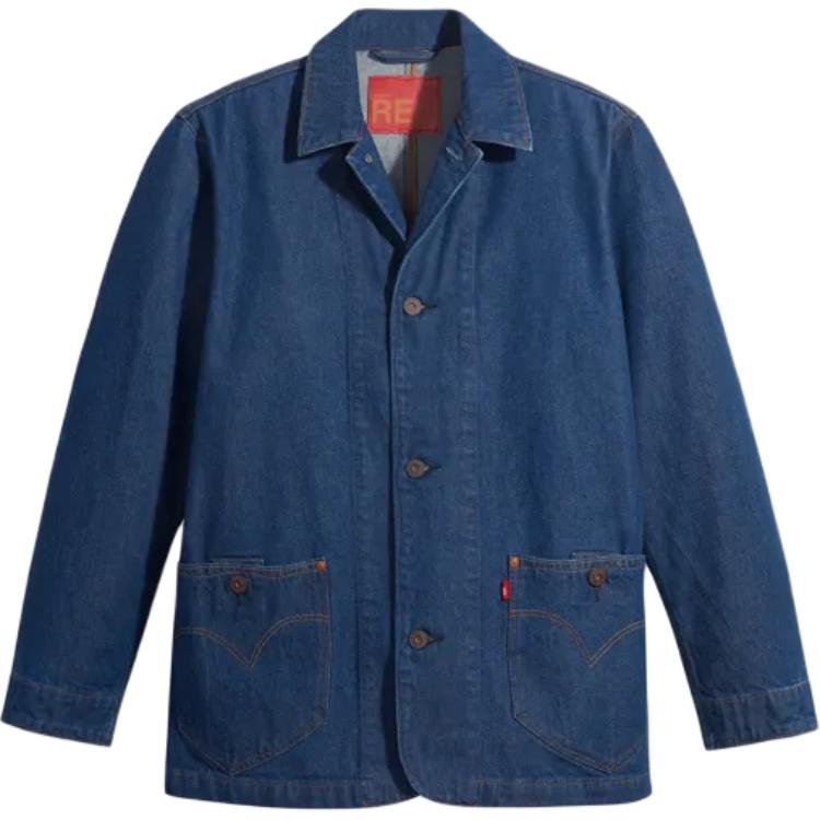 

Levis Мужская джинсовая куртка Levi's синего цвета, Синий, Levis Мужская джинсовая куртка Levi's синего цвета