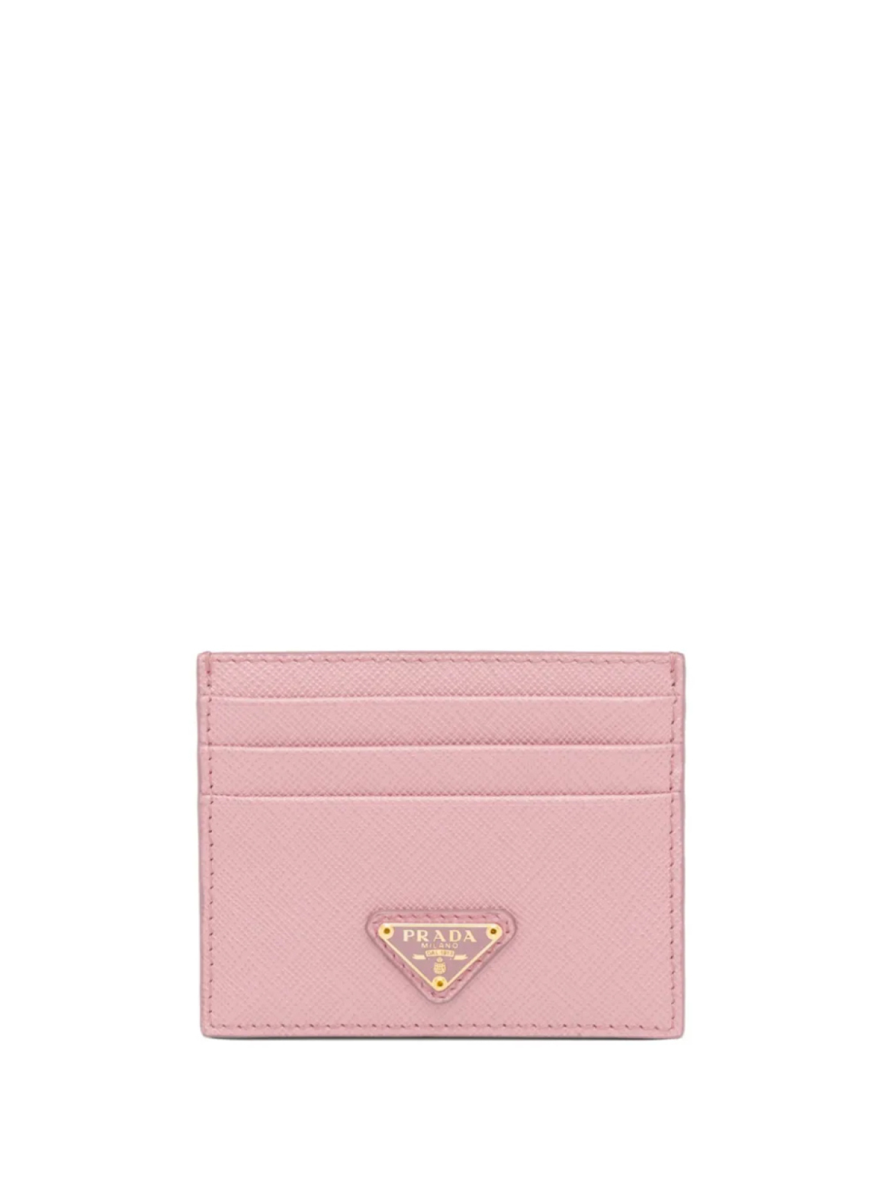 

Картхолдер из сафьяновой кожи Prada, розовый