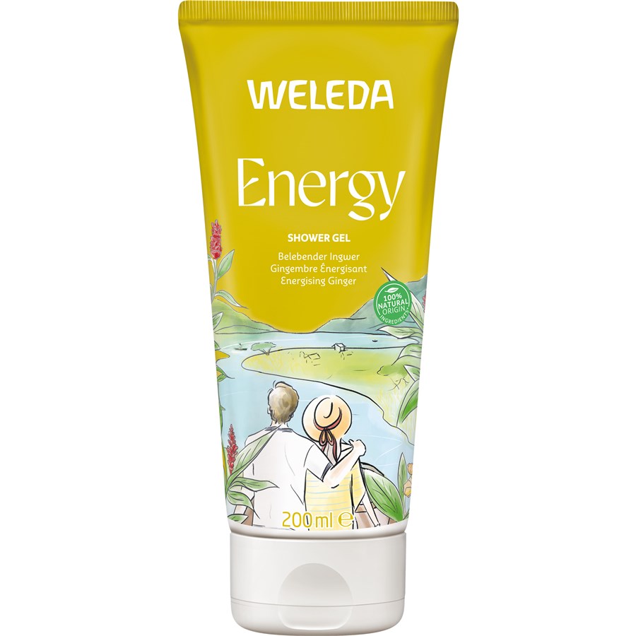 

Гель для душа Weleda Energy Shower Gel Ingwer, Reinigt die Haut sanft und spendet neue Energie 200 ml