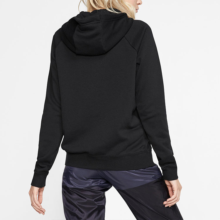 Худи (WMNS) AS W Nike Sportswear ESSNTL Hoodie PO Black — фото 4