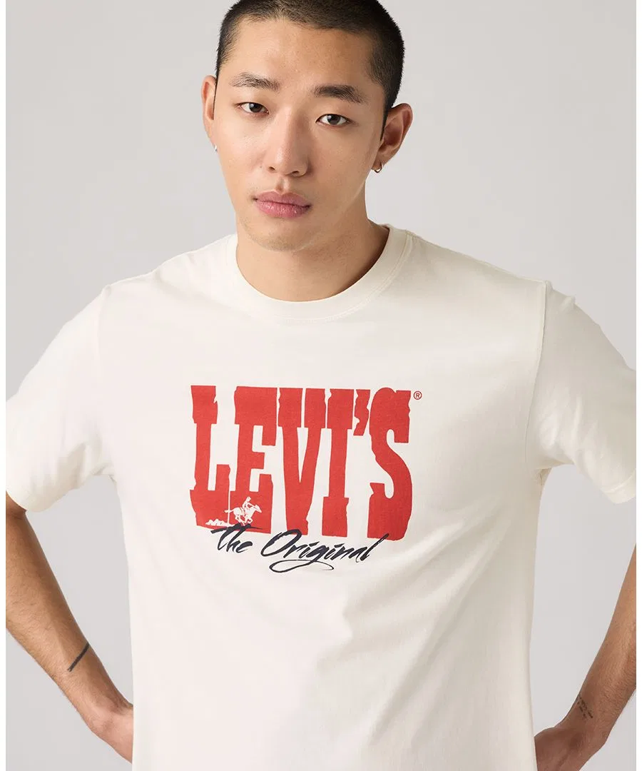 Мужская футболка премиум-класса свободного кроя с графическим логотипом Levi'S — фото 3