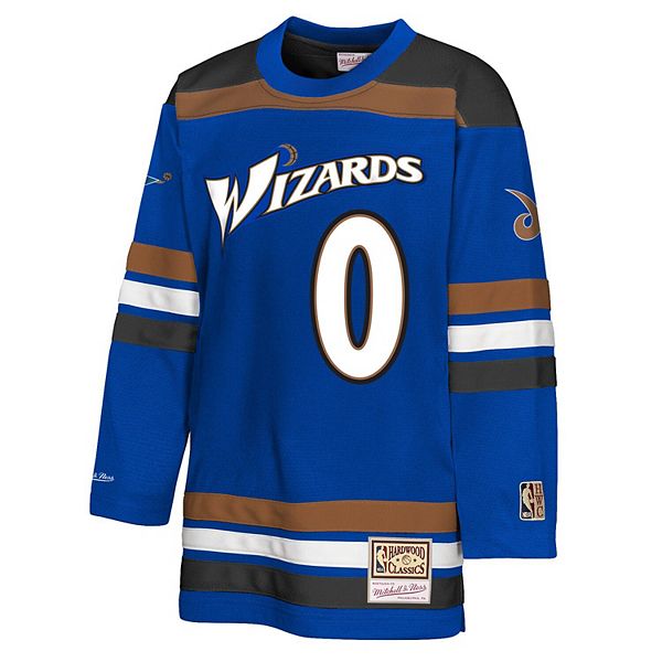 Хоккейная футболка Youth Gilbert Arenas blue Washington Wizards Maxxed Out 20 Mitchell & Ness — фото 3