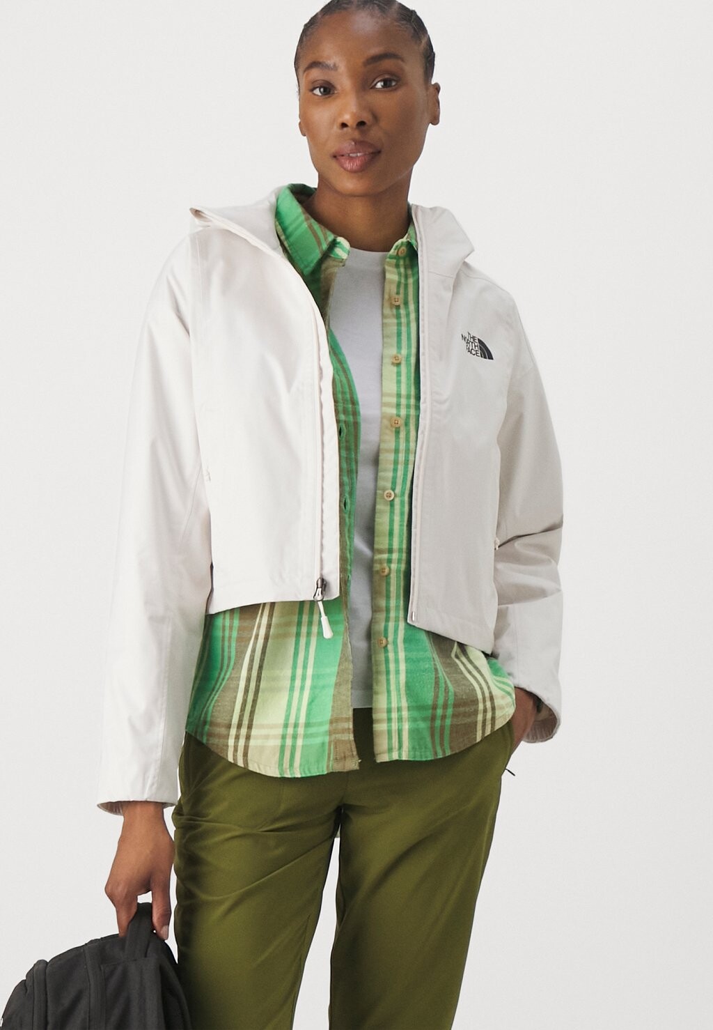 

Куртка Hardshell CROPPED QUEST JACKET The North Face, цвет white dune