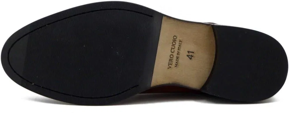 Туфли Derby Herrenschuhe aus braunem Leder, hergestellt in Italien - 2051 OSVALDO PERICOLI, Brown — фото 4