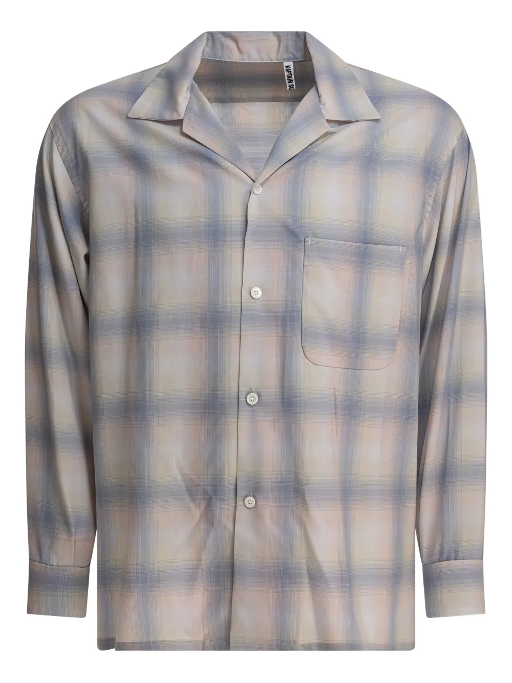 

Клетчатая рубашка с воротником Kaptain Sunshine, синий