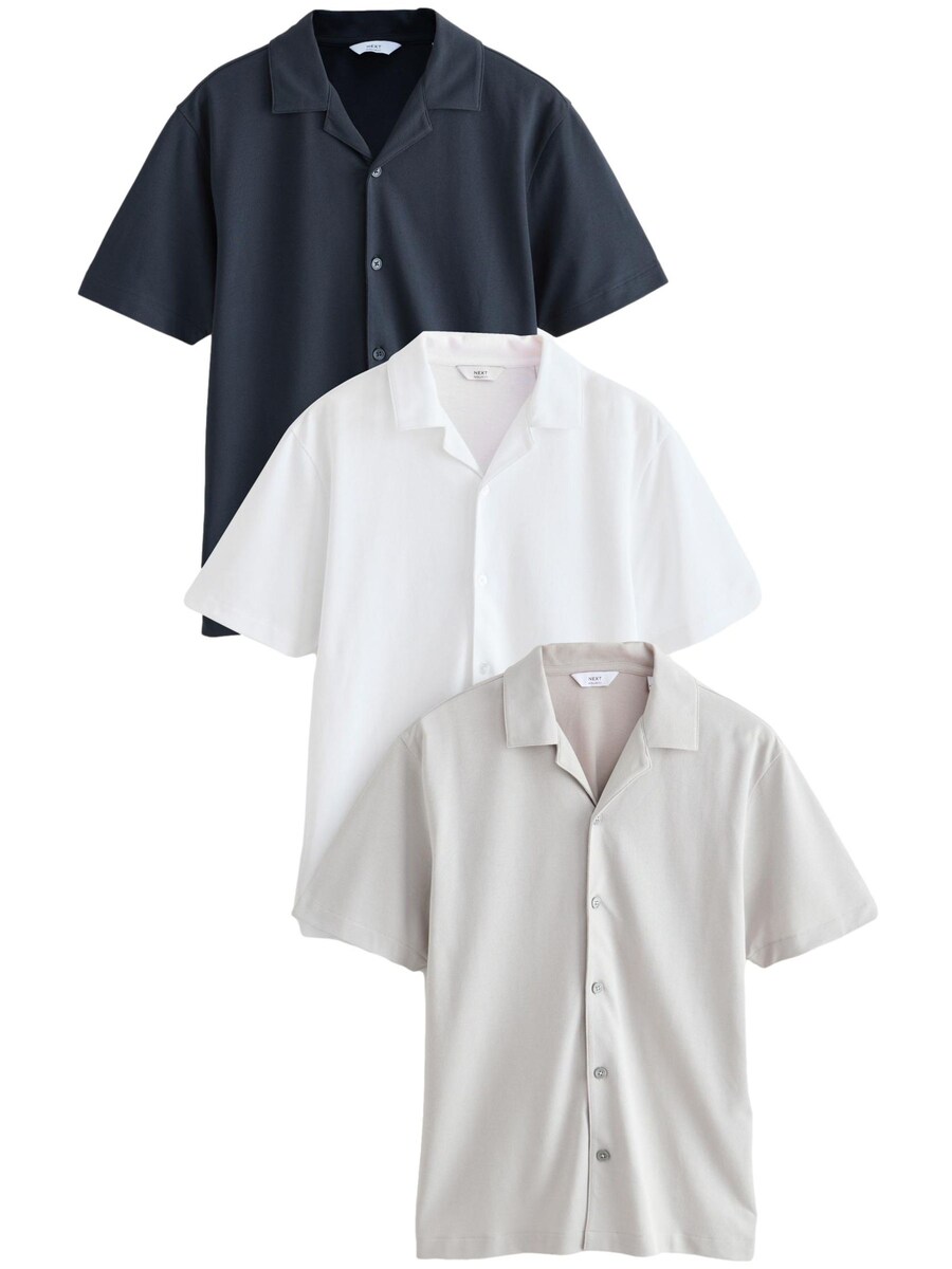 

Рубашка обычного кроя на пуговицах Next, цвет Navy/Light grey/White