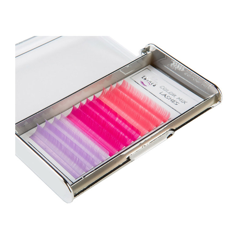 

Ресницы Color Mix - Lila Rose, 0.10, D Looksus Lashes