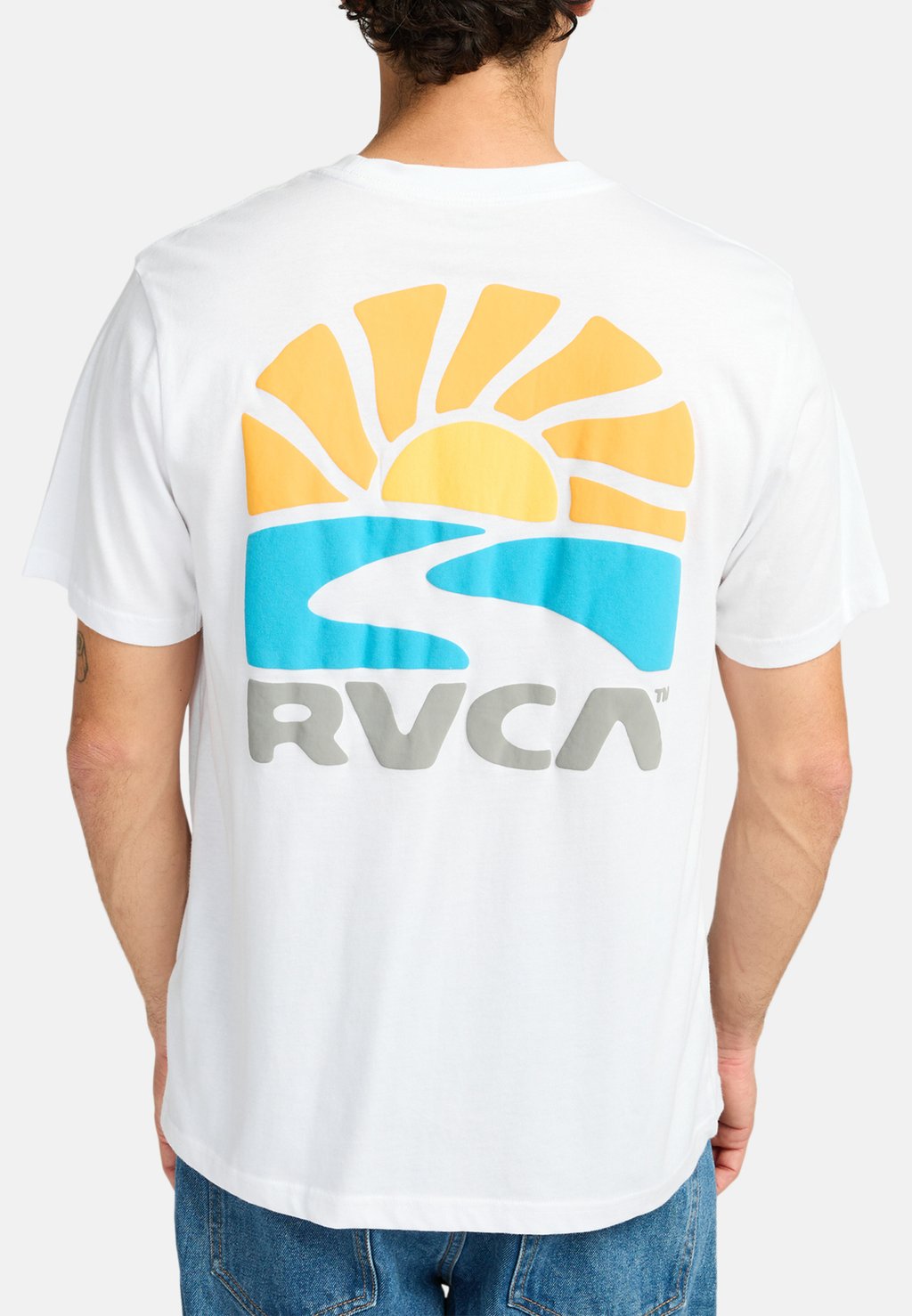 

Футболка с принтом RVCA, белый