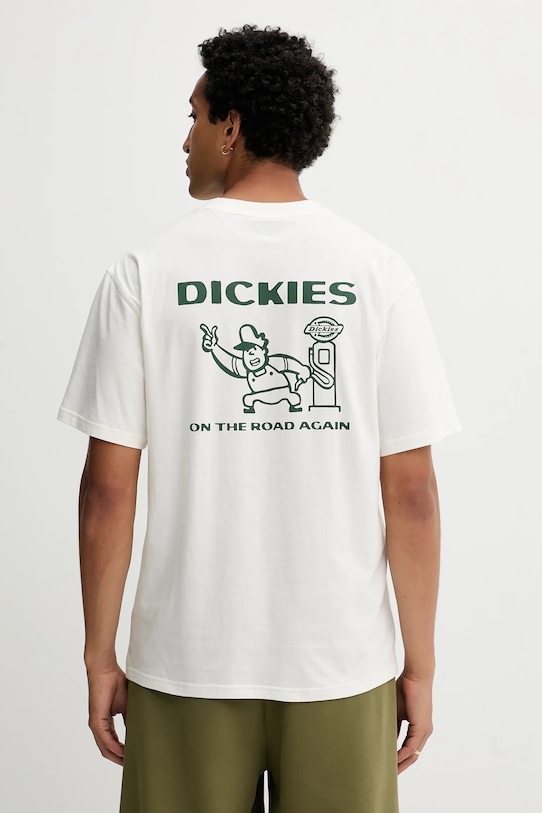 

Хлопковая футболка Dickies, бежевый