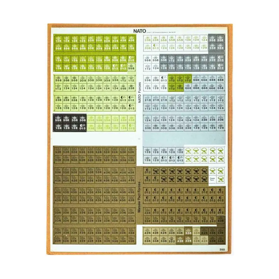 

Счетчики замены НАТО - Силы НАТО, Replacement Wargame Counters (Game Parts)