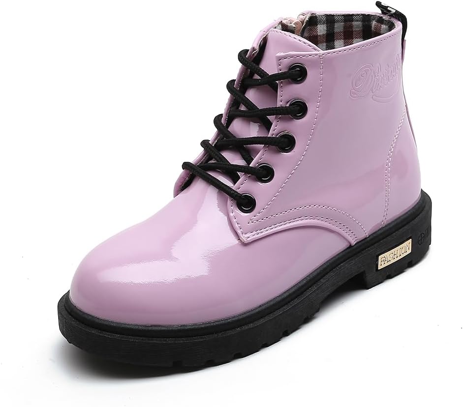 

Детские ботинки на щиколотку для маленьких девочек, уличные боевые ботинки для малышей Cixi Maxu E-Commerce.Co.Ltd, Pink