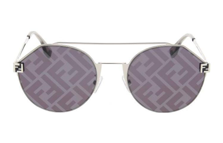 

FENDI Прямоугольные солнцезащитные очки, Silver