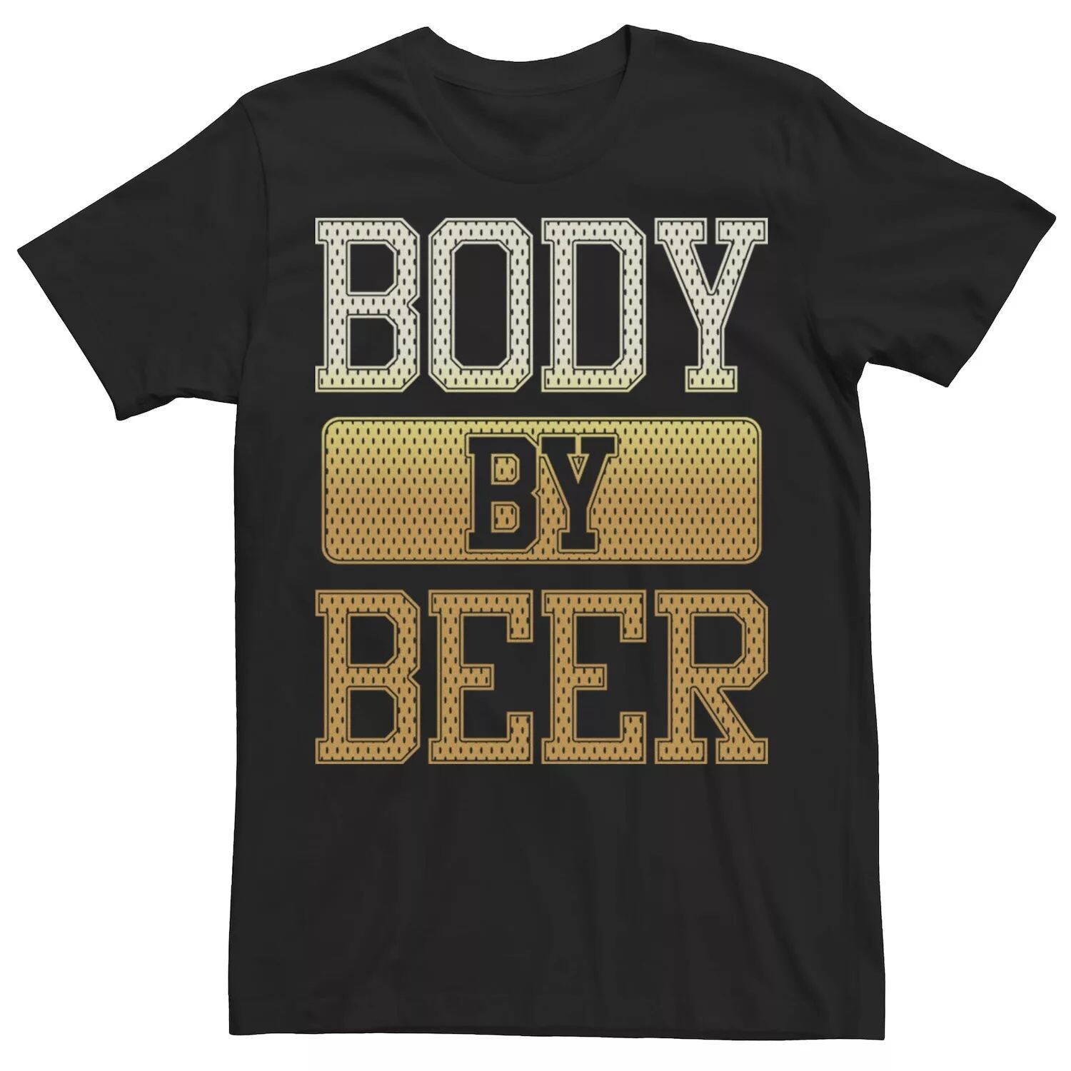 

Мужская желтая футболка с надписью Body By Beer Gradient Licensed Character, Желтый, Мужская желтая футболка с надписью Body By Beer Gradient Licensed Character