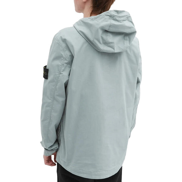 Куртка supima cotton twill stretch hooded jacket 'sky blue' Stone Island, голубой — фото 4