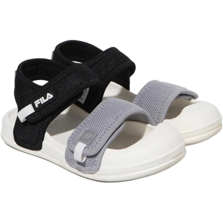 FILA KIDS Удобные нескользящие износостойкие низкие детские сандалии black gray для детей от 3 до 7 лет — фото 4