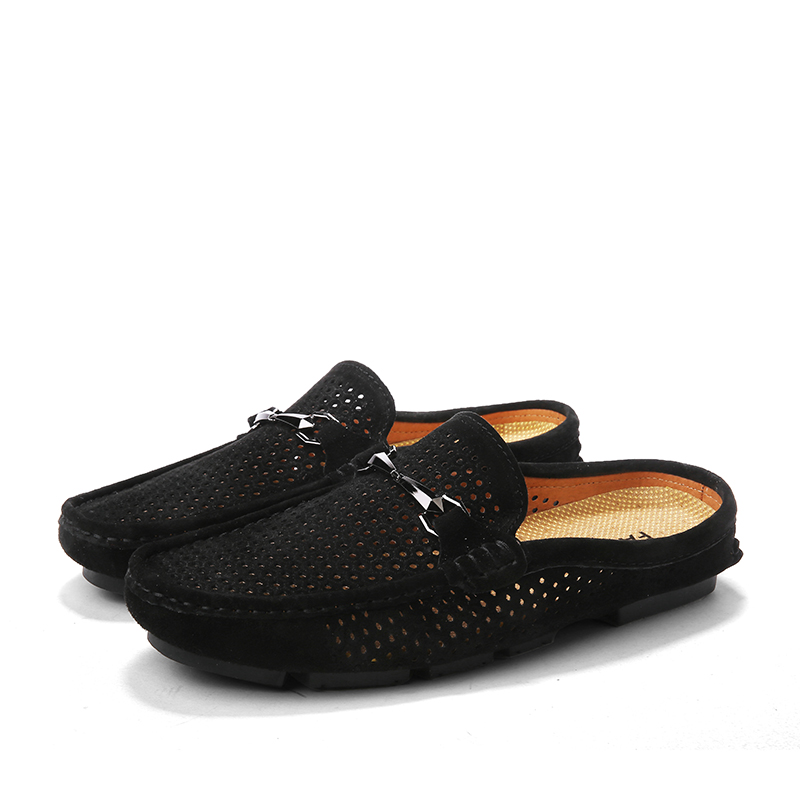 

KUPE Закрытые тапочки мужские черные, цвет Black