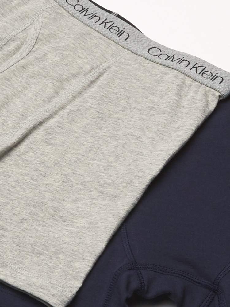 Комплект из двух пар трусов-боксеров Calvin Klein для мальчиков | Премиальный хлопок, комфорт, Blk Iris/H.Gray — фото 3