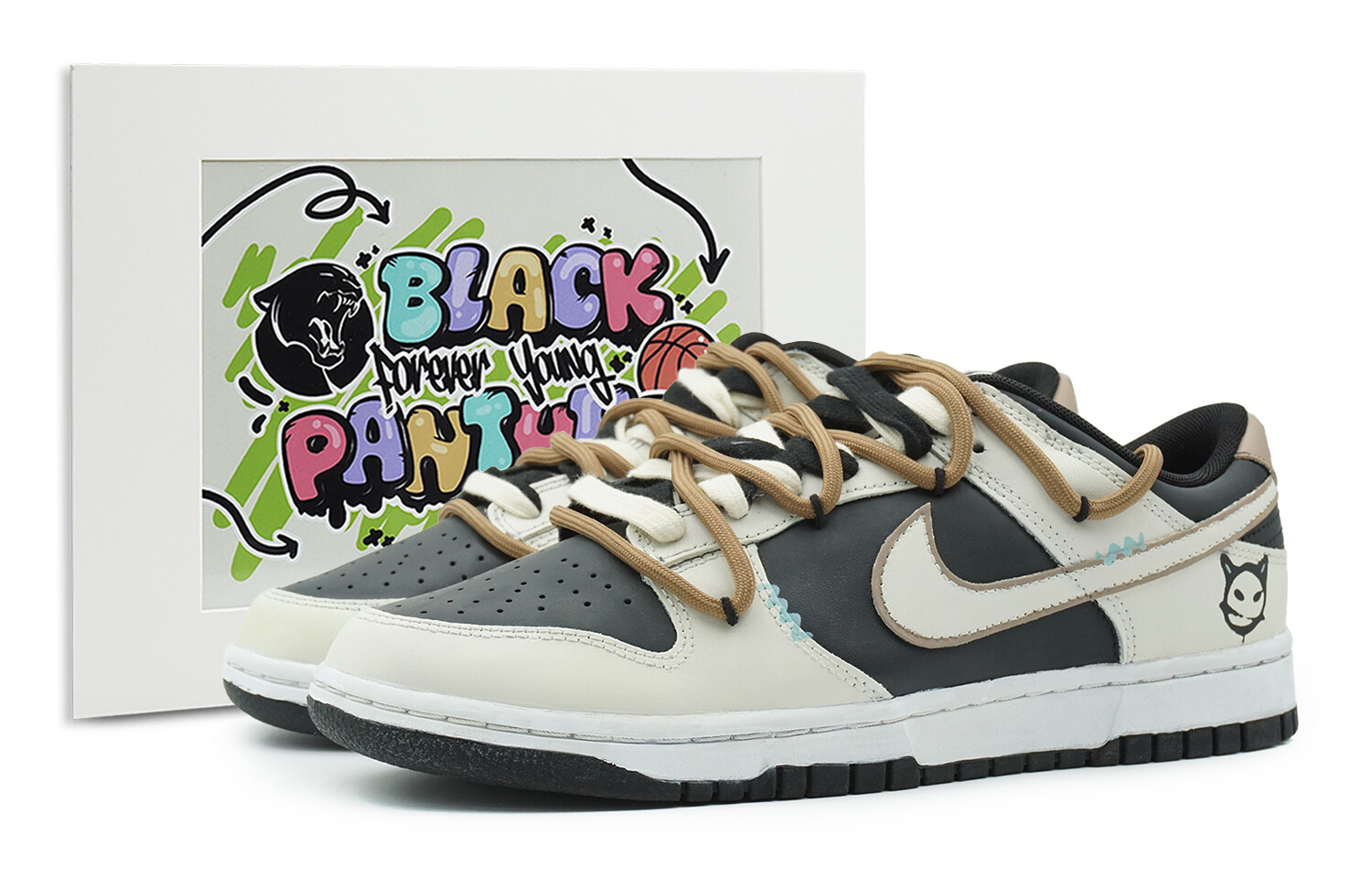 

Кроссовки Nike Dunk Skateboard Shoes Men Low-Top Yellow Black