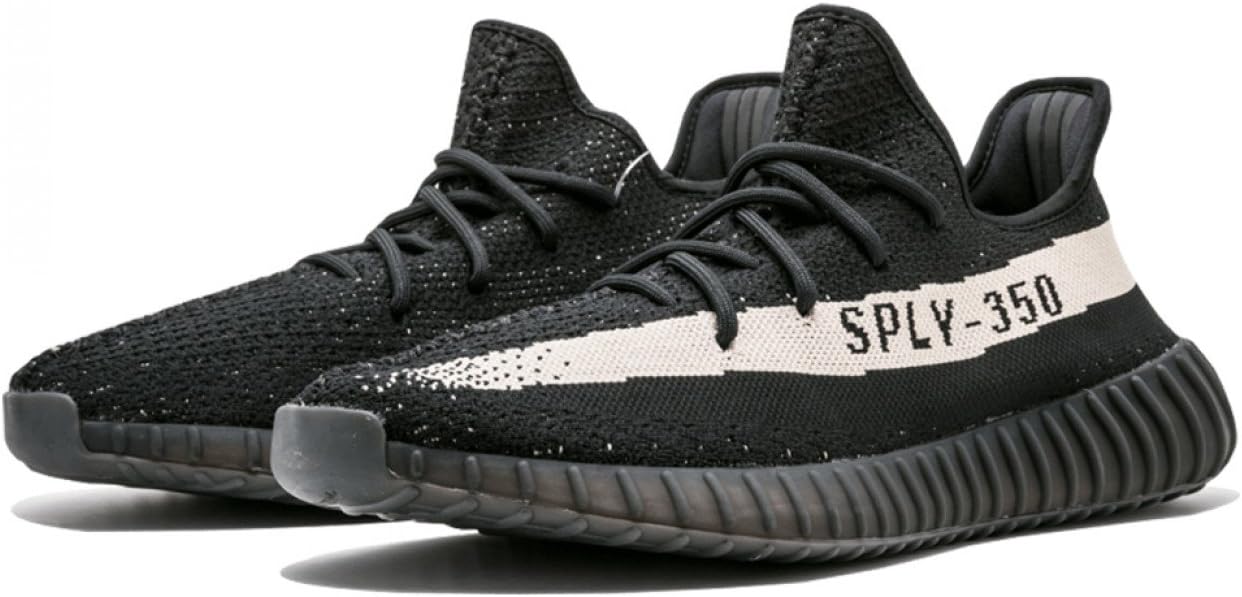 Мужские кроссовки Adidas Yeezy, белый/черный — фото 3