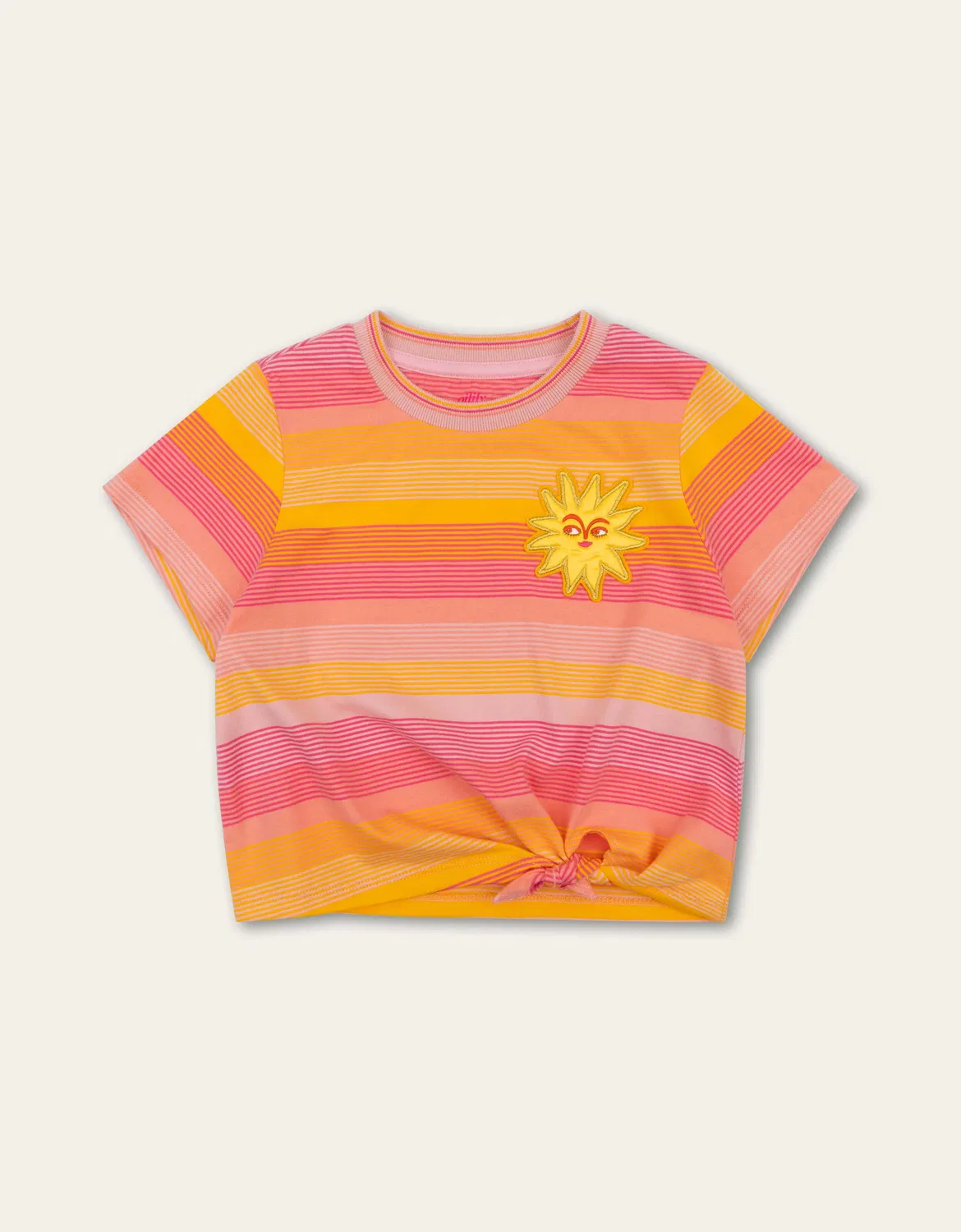 Футболка с узлом Oilily, розовая