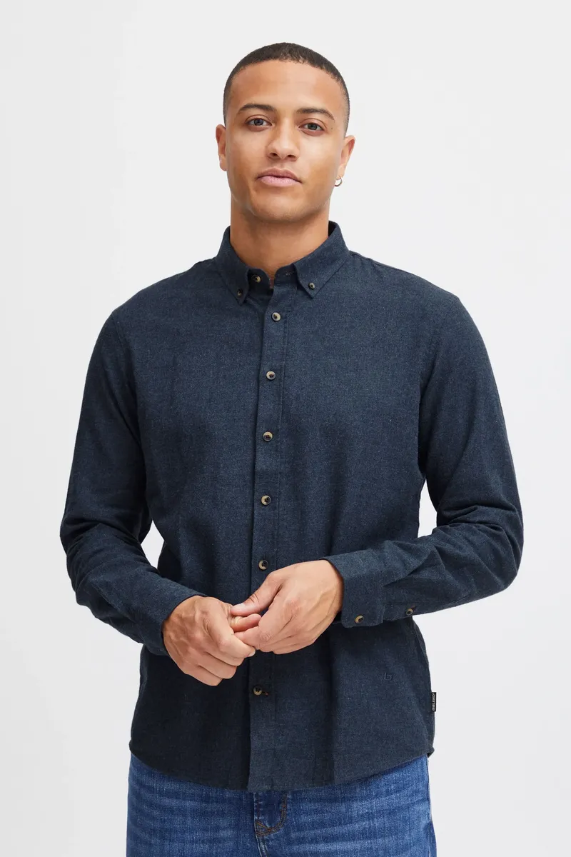 

Рубашка с длинными рукавами из смесового материала "BLEND BHBurley", цвет Dress Blues