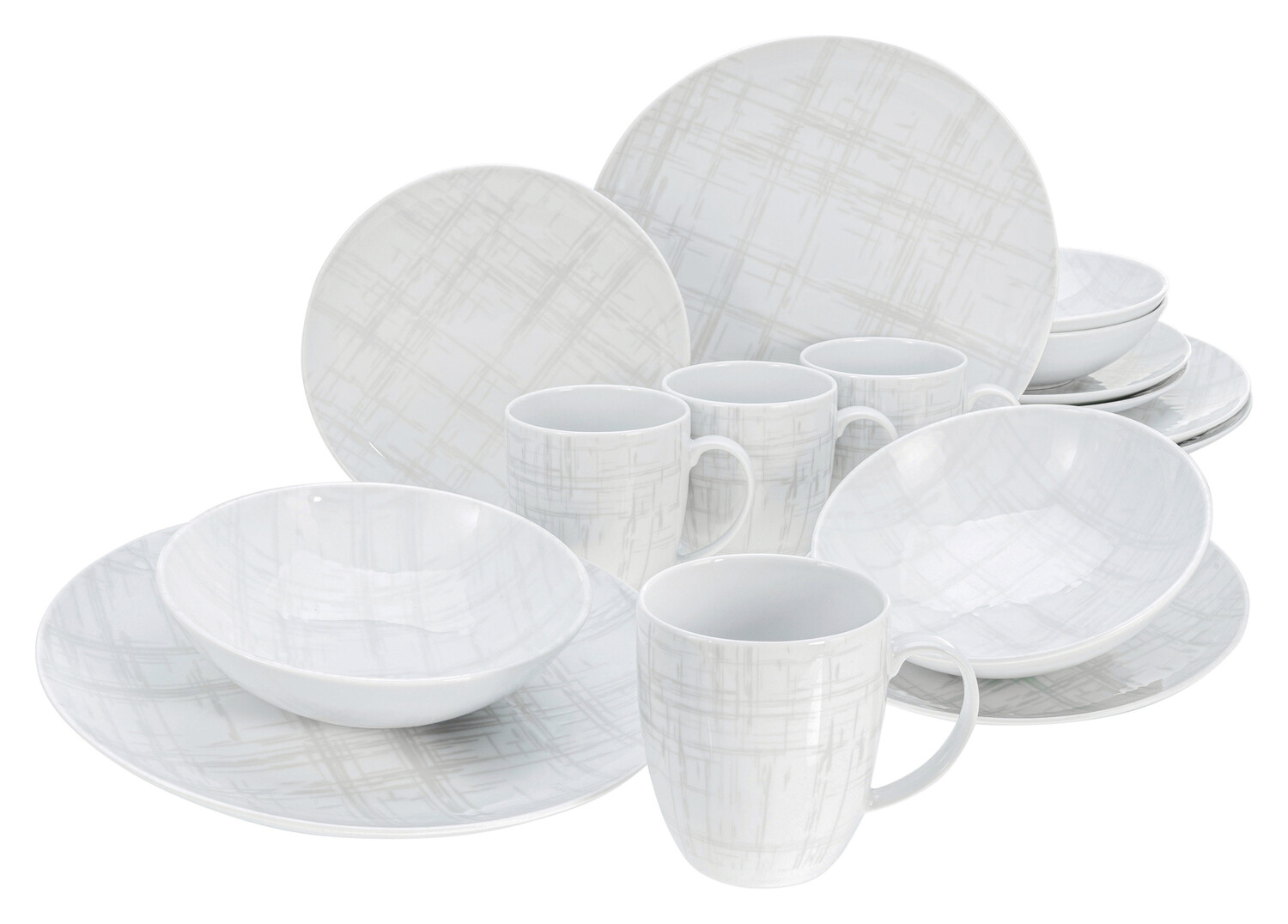 

Комбинированный сервиз 16 шт Creatable, мультиколор