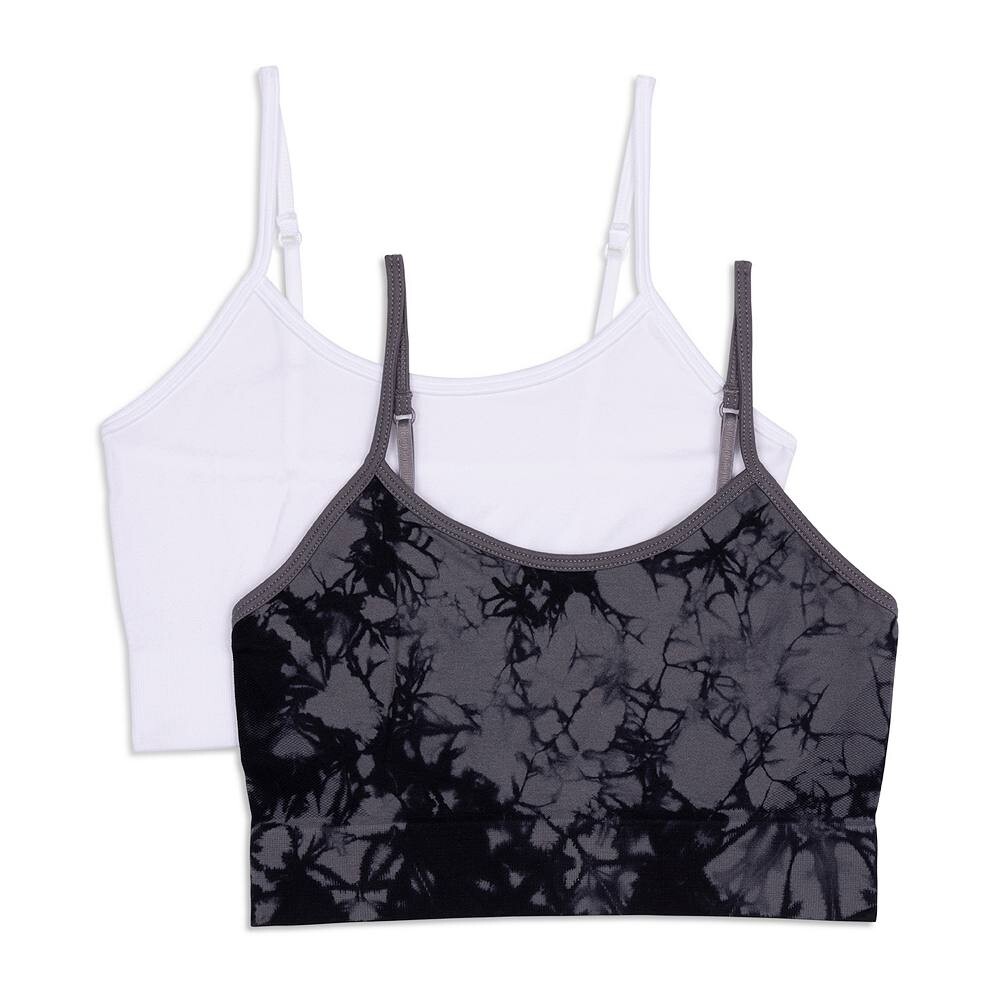 

Девочки 7–16 лет Maidenform, комплект из 2 бесшовных брами, цвет Black Tie Dye