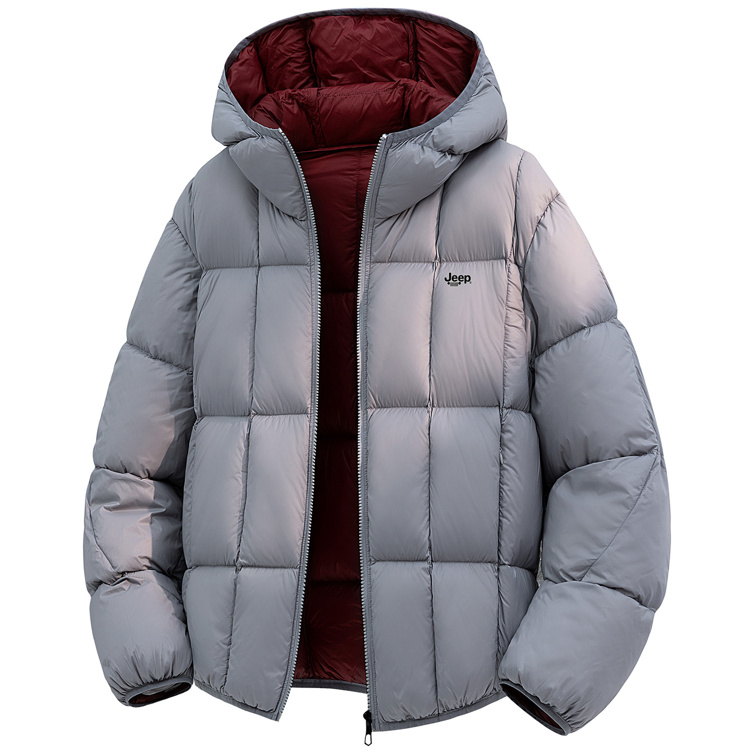 

Пуховик Lifestyle Unisex Jeep, серый/hooded 013[box-style partition non-brushed]