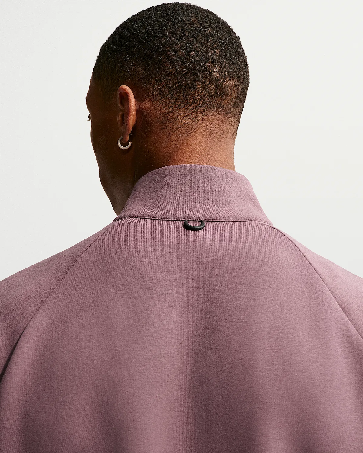 Мужская футболка с половинной молнией Nike 24.7 ImpossiblySoft Dri-FIT, Tattoo/Black/Burgundy Crush — фото 2
