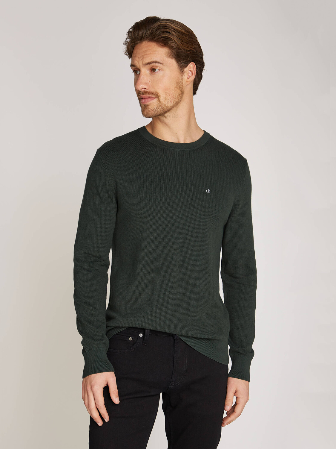 

Свитер Calvin Klein Slim Fit, цвет verde bottiglia