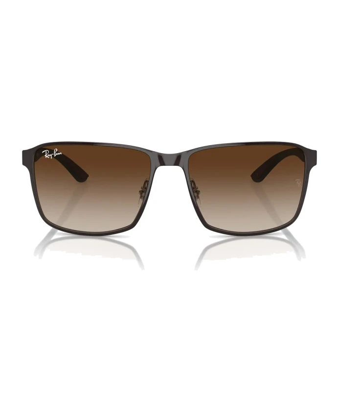 

Квадратные солнцезащитные очки с коричневыми линзами Ray-Ban, коричневый