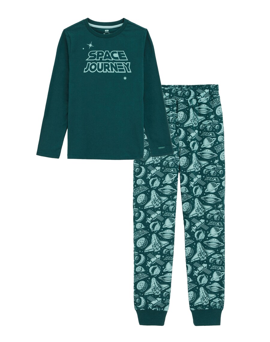 

Пижама WE Fashion, цвет Emerald/Mint