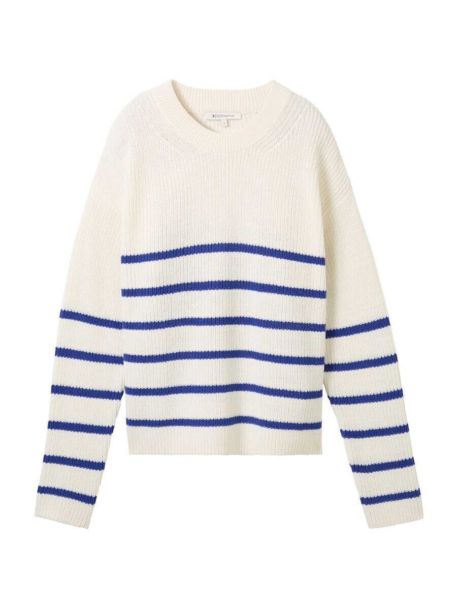 

Тонкий вязаный свитер TOM TAILOR DENIM Sweater, белый
