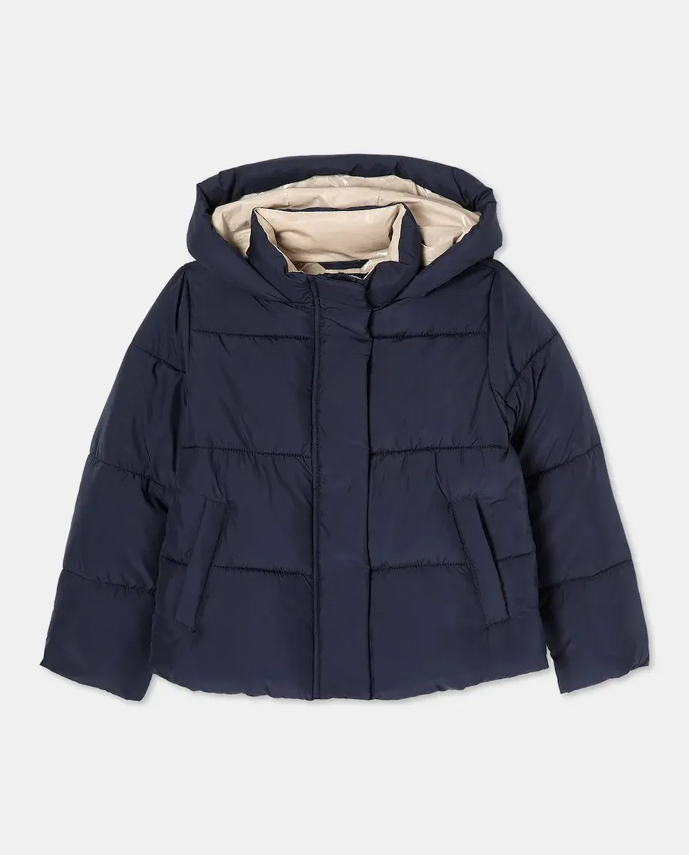 

Легкое пуховое пальто для девочки с металлическими деталями Coconut El Corte Inglés, темно-синий