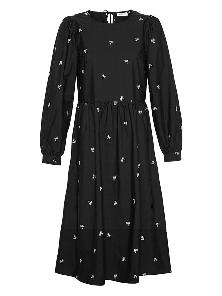 

Платье до колена MOSS COPENHAGEN Kleid Beninette Nona, черный/белый