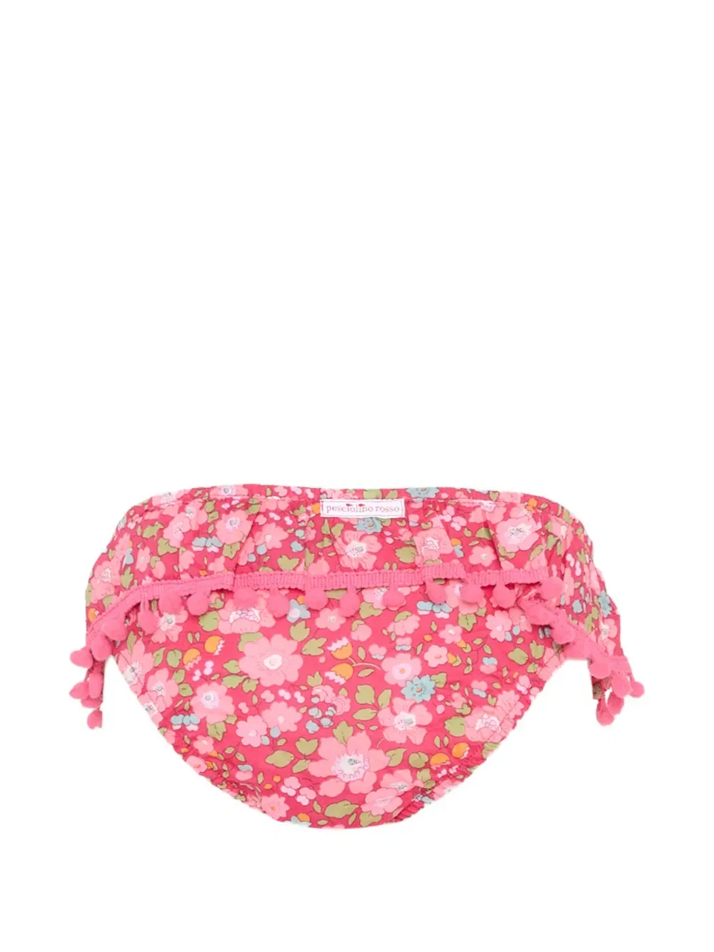 Плавки от бикини Liberty с цветочным помпоном Pesciolino Rosso Kids, розовый