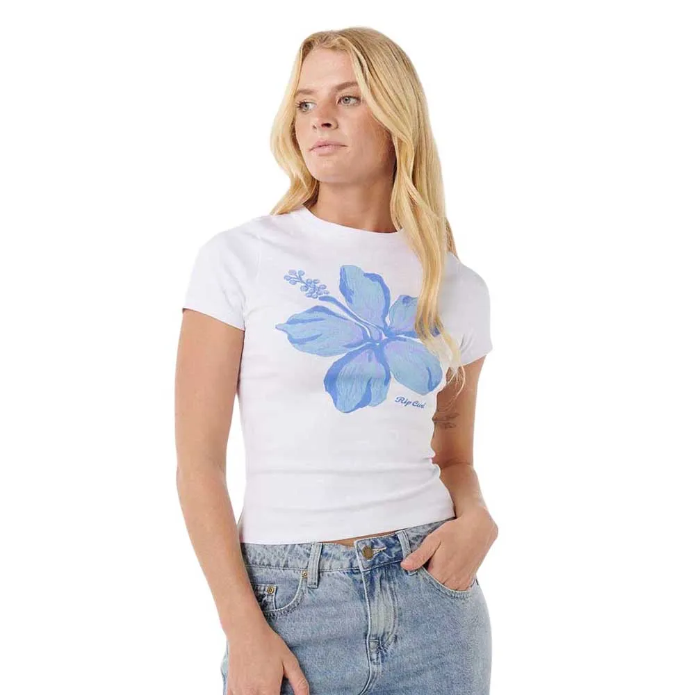 

Футболка с коротким рукавом Rip Curl Hibiscus Fitted, белый