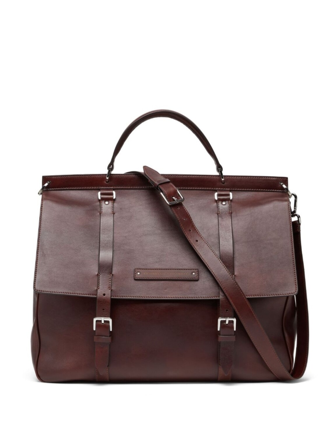 

Brunello Cucinelli кожаная сумка-тоут с пряжкой, фиолетовый