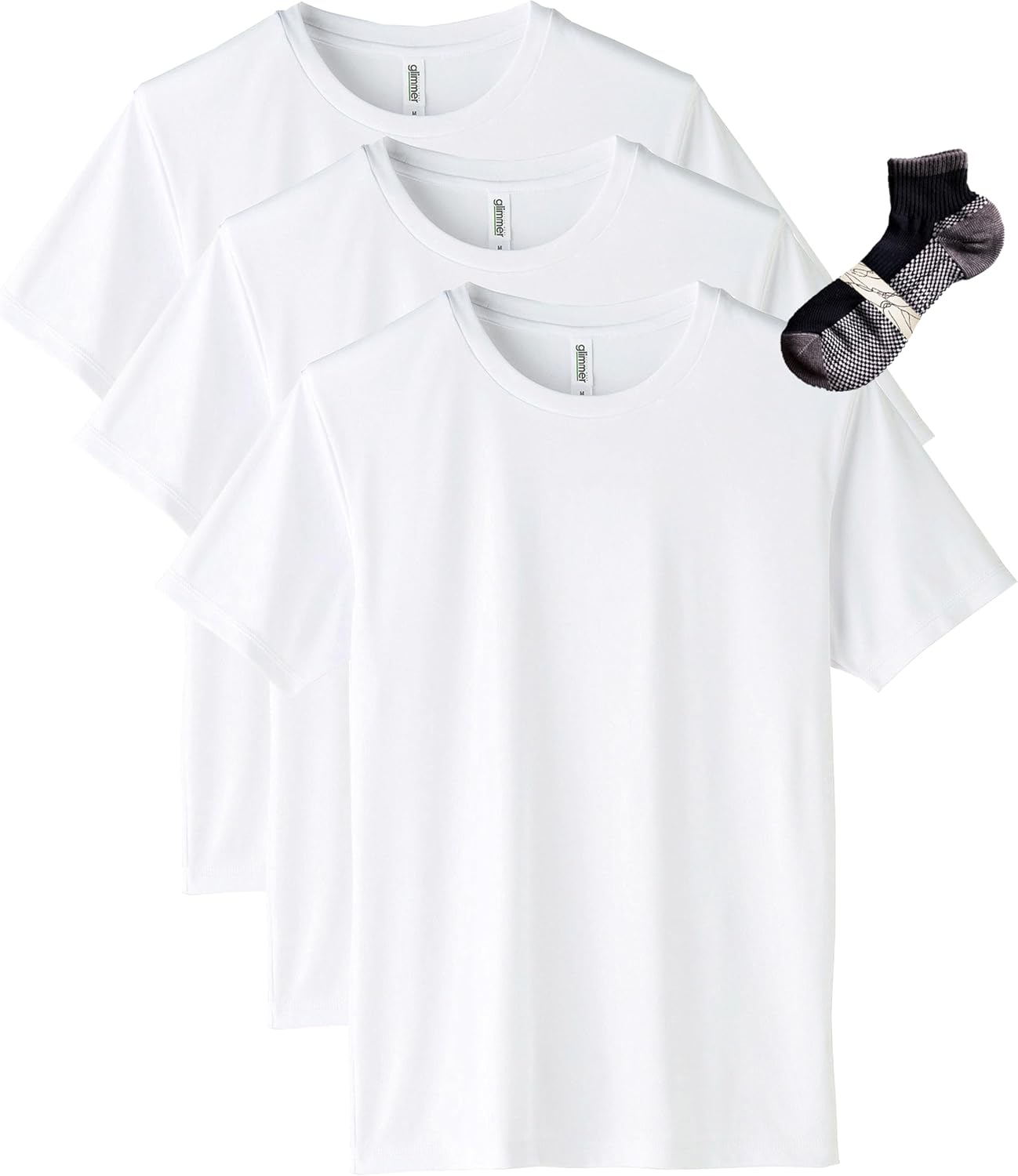 

Футболка с коротким рукавом Glimmer 00350-AIT из трикотажа Interlock Dry плотностью 3,5 унции, с круглым вырезом, белый