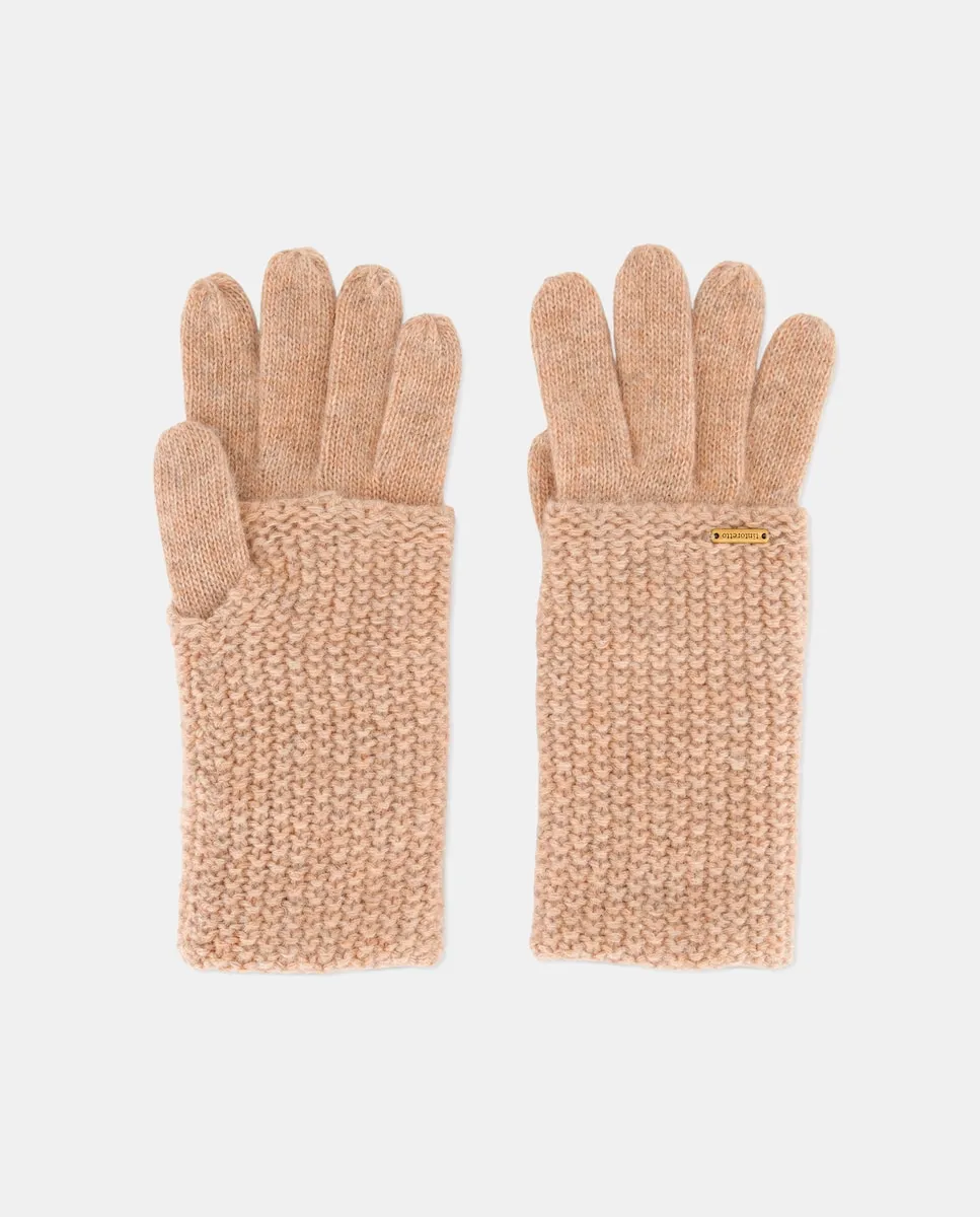 

Вязаные перчатки с текстурой Tintoretto, бежевый